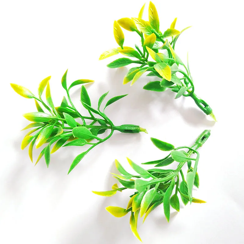Green leaves 2 100 шт Мини ядро Stamen diy бонсай декоративные аксессуары цветочный горшок наполнение украшения поддельные растения DIY ВЕНОК поддельные цветы - Цвет: Green leaves 2