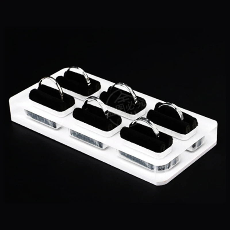 

Acrylic Jewelry Display Stand Jewelry Stand 6-Digit Ring Holder Creative Jewelry Props