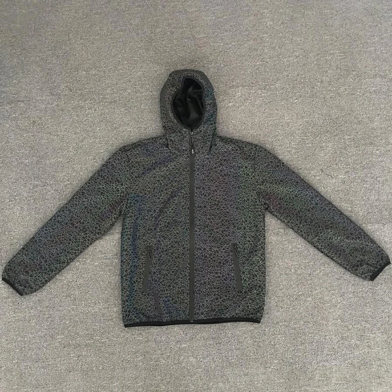 Мужские светоотражающие куртки с узором гнезда цветные ветровка мужская