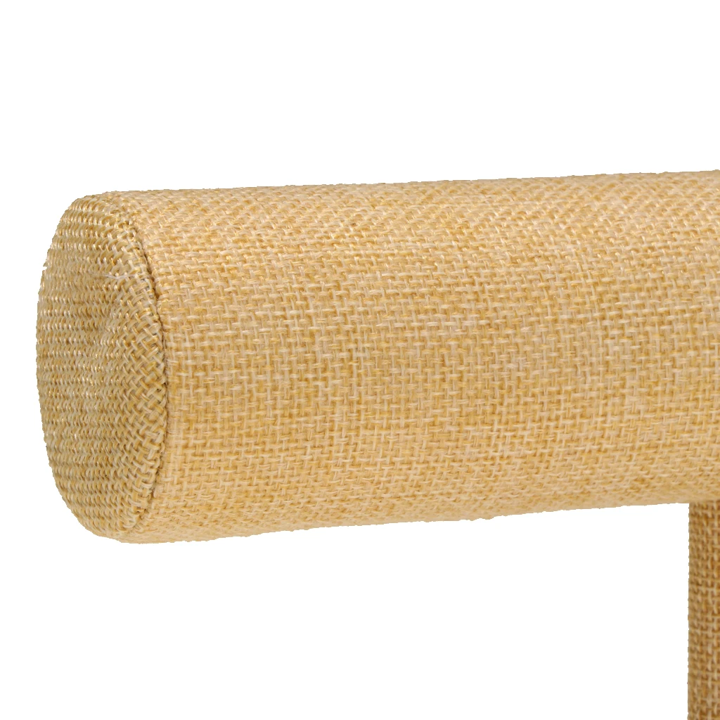 Деревянный Бархат Ювелирные изделия Жесткий Дисплей Стенд Держатель Браслет в