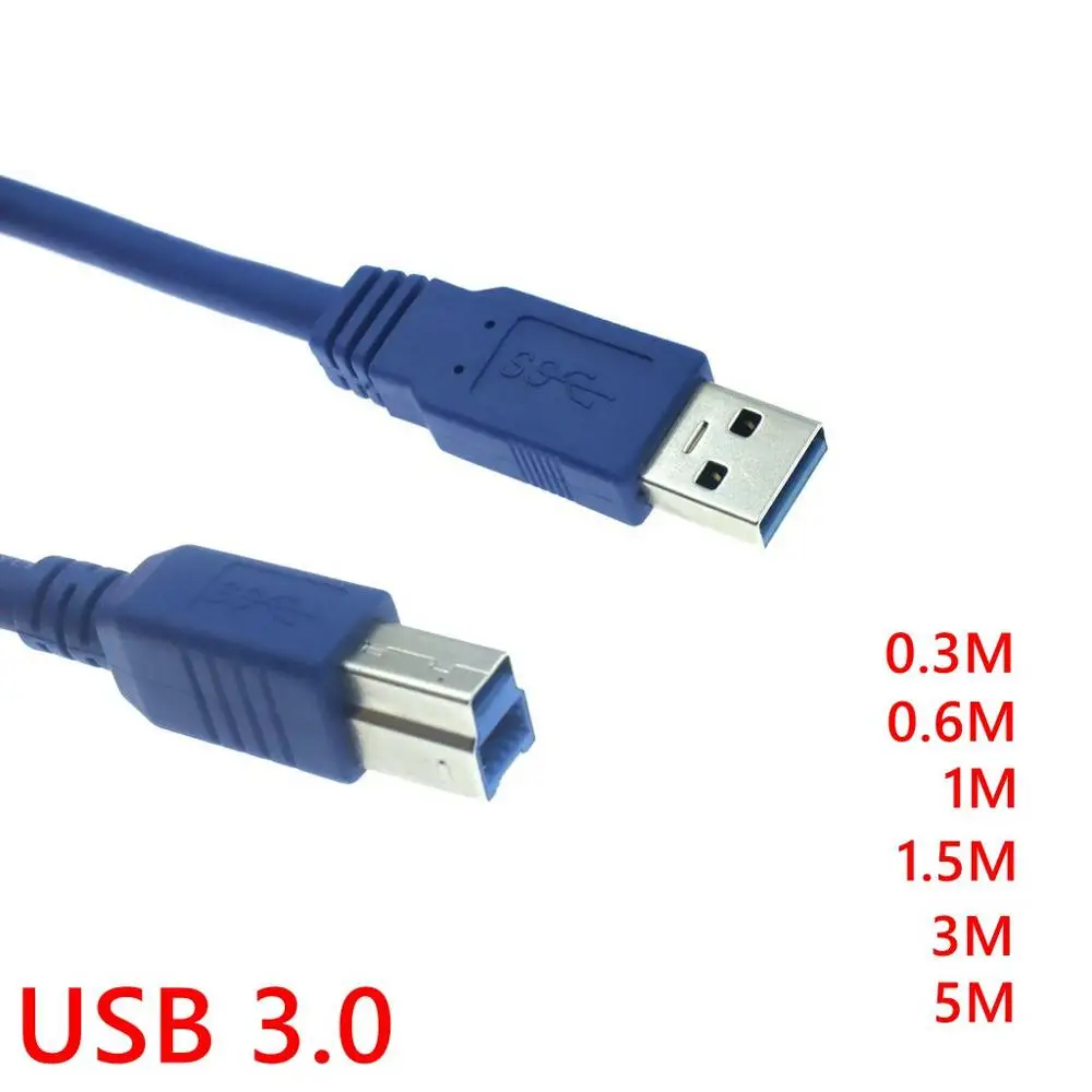 New USB 3.0 Printer Cable Type A Male To B Scanner USB3.0 High Speed Print Data Cord For HDD Digital Camera Webcam | Компьютеры и офис
