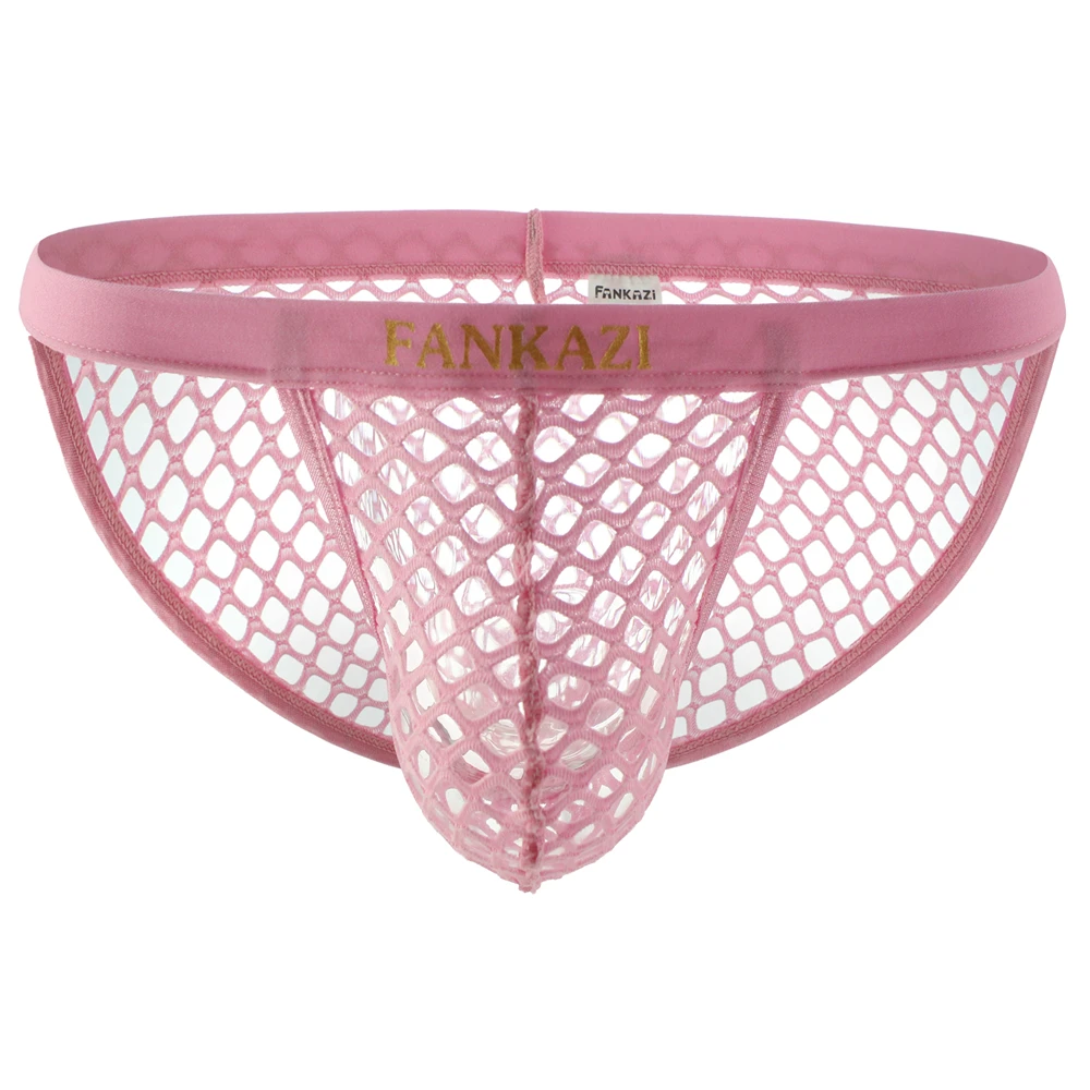 Трусы-брифы мужские трусы-плавки в сеточку пикантное нижнее белье с высокой