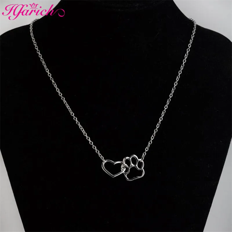 Ожерелье с отверстиями в форме лапы питомца милые животные собака кошка любовь