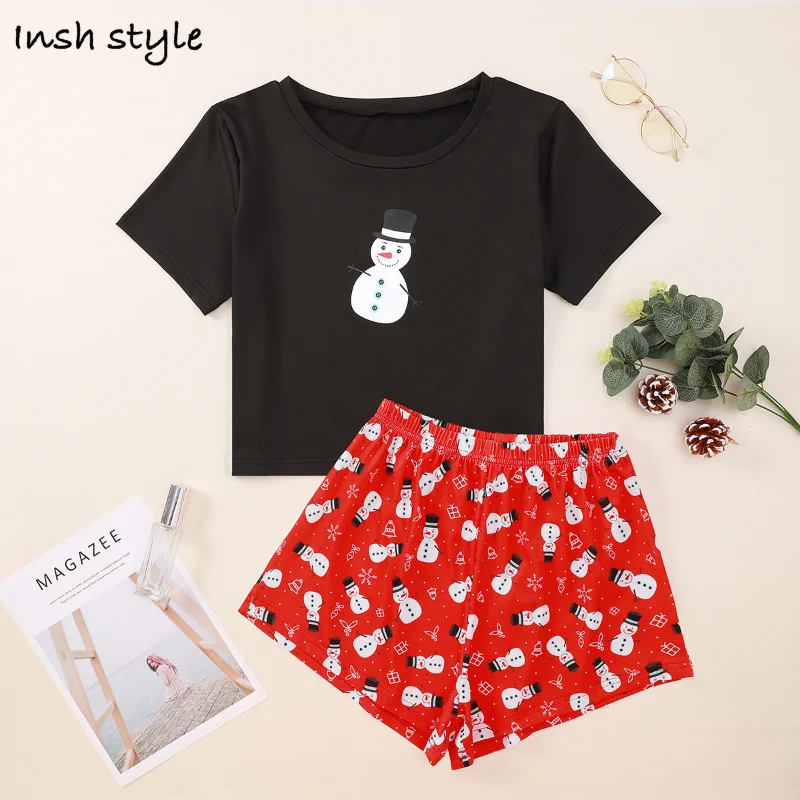 Pijamas Set for Women Sexy Short Sleeve Pajamas/Sleepwear Round Neck Cartoon Lounge Wear
Pijamas Set for Women Sexy Short Sleeve Pajamas/Sleepwear Round Neck Cartoon Lounge Wear