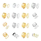 Женское кольцо Парные украшения Новые парные кольца в форме Золотого сердца для женщин и мужчин, набор колец в форме бабочки для влюбленных, обручальные открытые кольца, ювелирные изделия для друзей