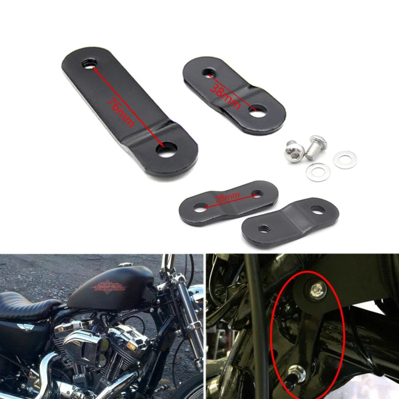 Мотоцикл Бензобак Лифт наборы совместимы с Harley Sportster XL 883 1200 48 72 Dyna поднятие Танк