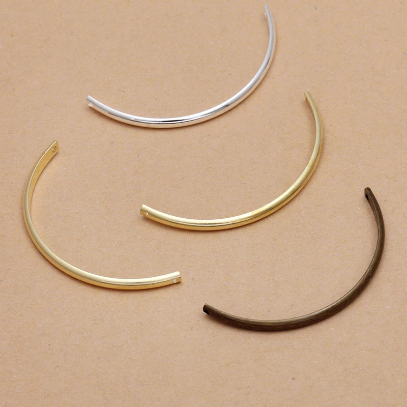 Полукруглая медная подвеска в виде кольца 50 шт./лот 48 мм аксессуары сделай сам для