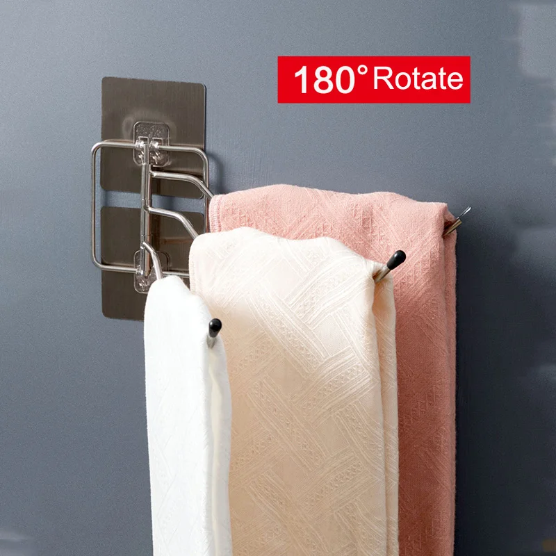 Полотенца стеллаж вращающийся 180 настенный Ванная комната Кухня - Цена: 753,49 руб.