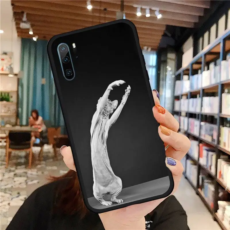 

Sphinx Cat Phone Case For Huawei honor Mate P 9 10 20 30 40 Pro 10i 7 8 a x Lite nova 5t Soft silicone funda