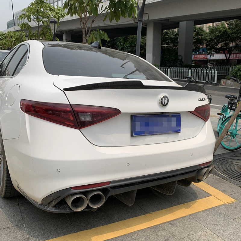 Спойлер из углеродного волокна для Alfa Romeo Giulia 2016-2019 спойлер автомобильного