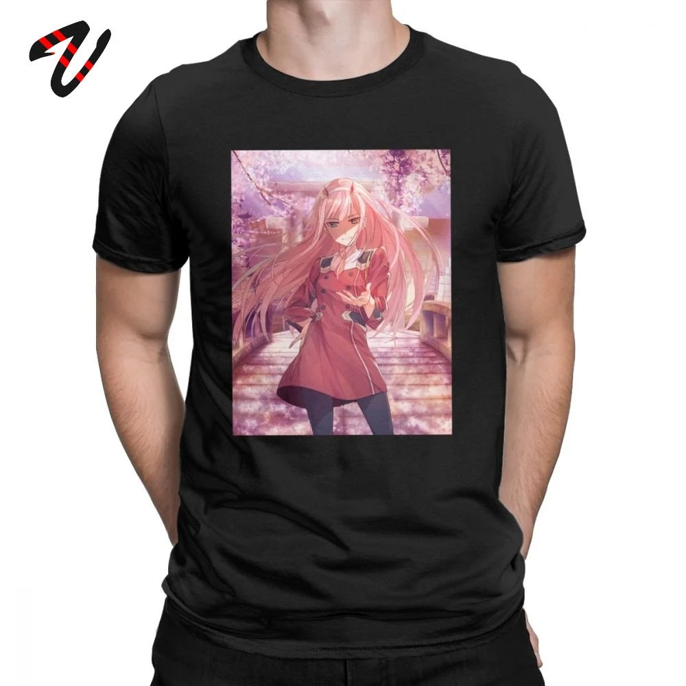 Ноль два футболка аниме для мужчин Darling в Franxx Strelizia хлопковая одежда японском