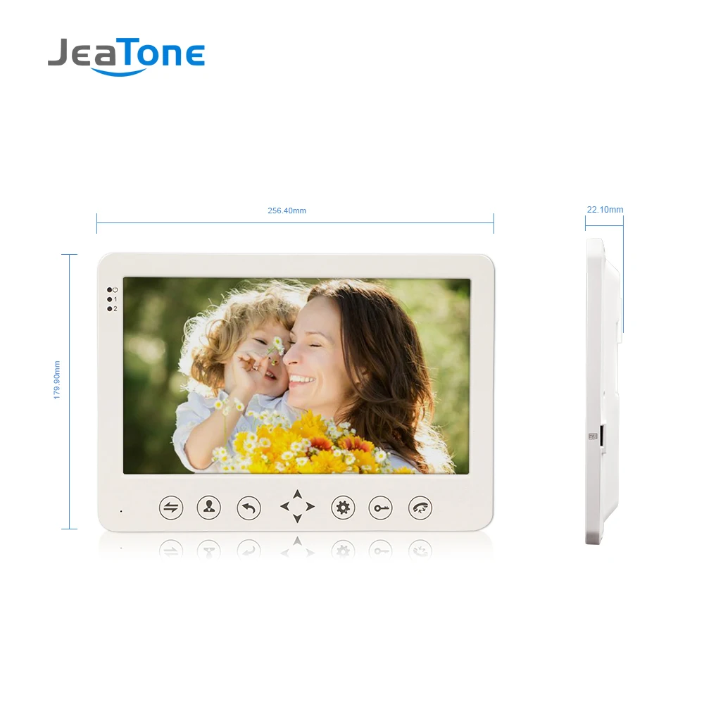 JeaTone 10 &quotцветной сенсорный ключ монитор видео домофон ИК камера ночного видения
