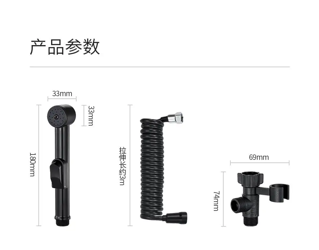 xiaomi стальной Туалет ручной Биде опрыскиватель-кран Биде опрыскиватель пистолет туалет спрей для ванной самоочищающийся душ