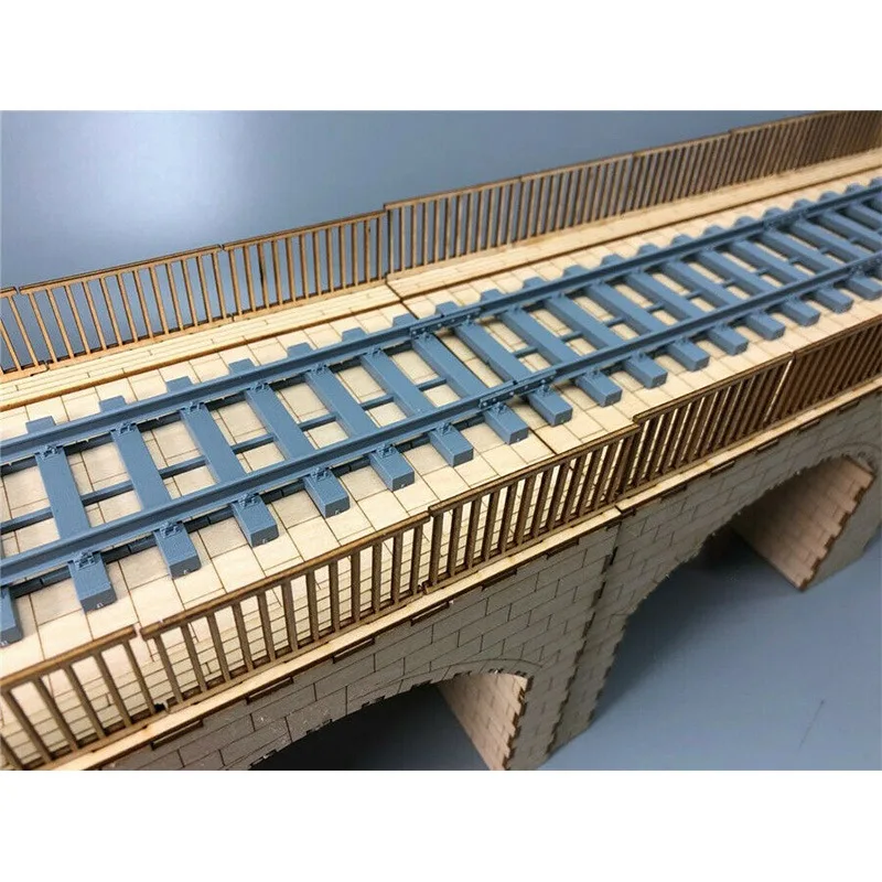 1/35 Scale Railway Stone Arch Bridge Diorama Wooden Assembly Model Kit TMW00012 | Игрушки и хобби