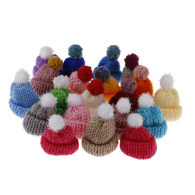 10Pcs Handmade Small Knitting Hat for DIY Dolls Decoration Phone case 3.5CM | Игрушки и хобби