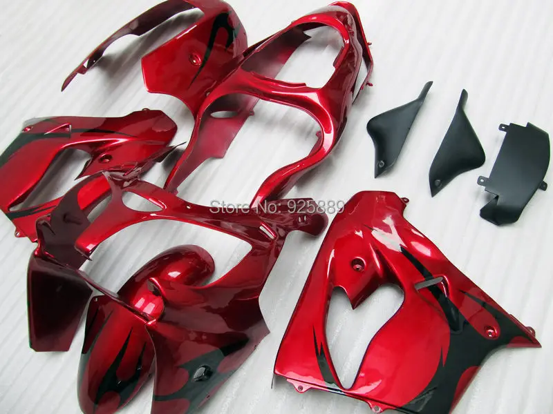 

7gifts+ Dk Red Black Fairing Kit FOR KAWASAKI NINJA ZX9R 00-03 ZX 9R 00 01 02 03 ZX-9R 9 R 2000 2001 2002 2003 Fairings #AA00K