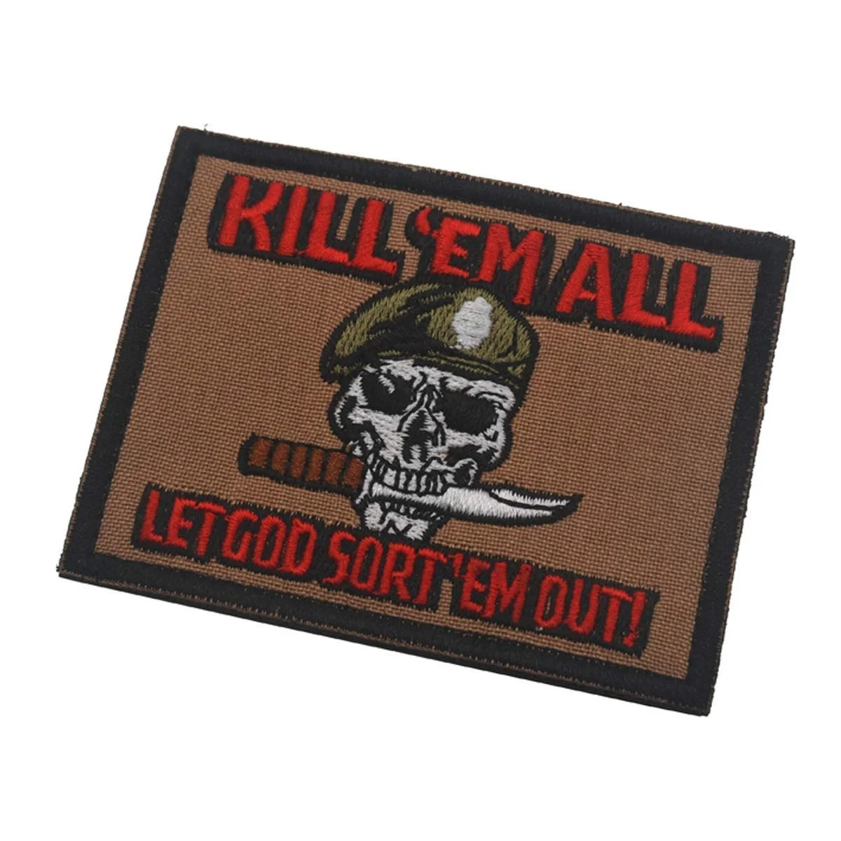 Kill Em All заплата вышивки нарукавная нашивка военный тактический декоративными
