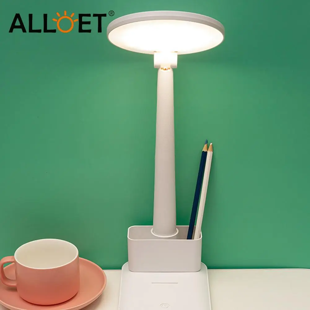

Folding USB LED Desk Lamp Pen Storage Holder Eye Protection Reading Table Light Students Night Light Living Bedroom Home Decor