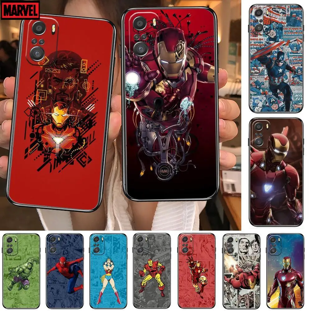 

New Marvel Avengers Phone Case For Xiaomi Redmi 11 lite 9C 8A 7A Pro 10T 5G Cover Mi 10 Ultra Poco M3 X3 NFC 8 SE cover