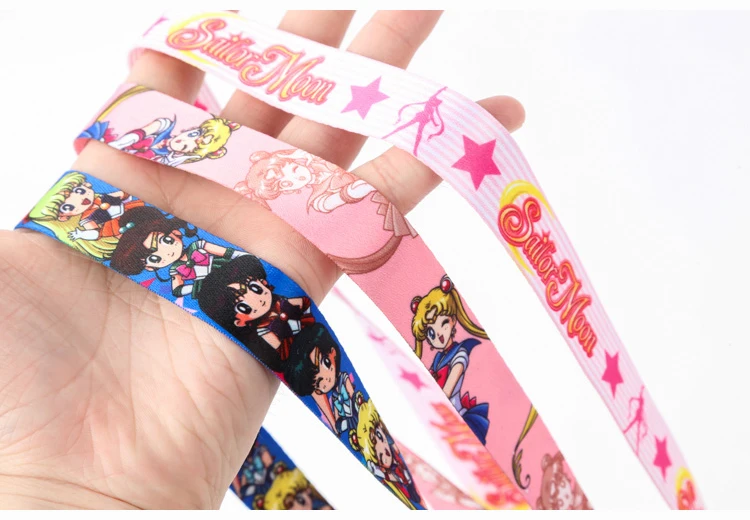 

Anime Sailor Moon Key Lanyard Cosplay Badge ID Cards Holders Neck Straps Keyring Keychain