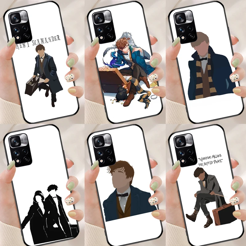 Чехол Newt Scamander для Xiaomi Redmi Note 11 8 9 10 Pro 9S 10S Funda Redmi 10 9 9A 9T 9C, мягкая задняя крышка