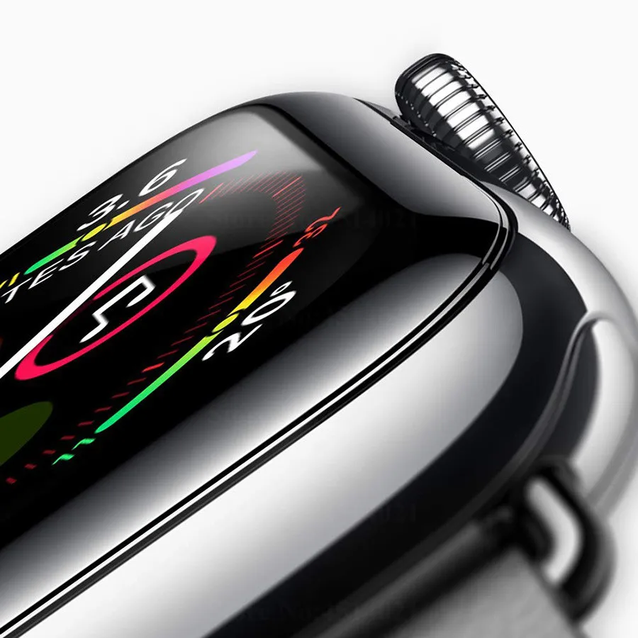 Полное покрытие закаленное стекло для Apple watch 4D 3D изогнутая поверхность пленка 40