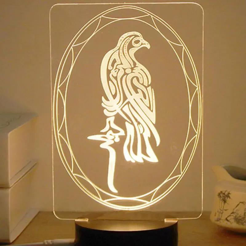 

USB Powered Creative 3D EID Mubarak LED Night Light Table Lamp for Eid Ramadan
