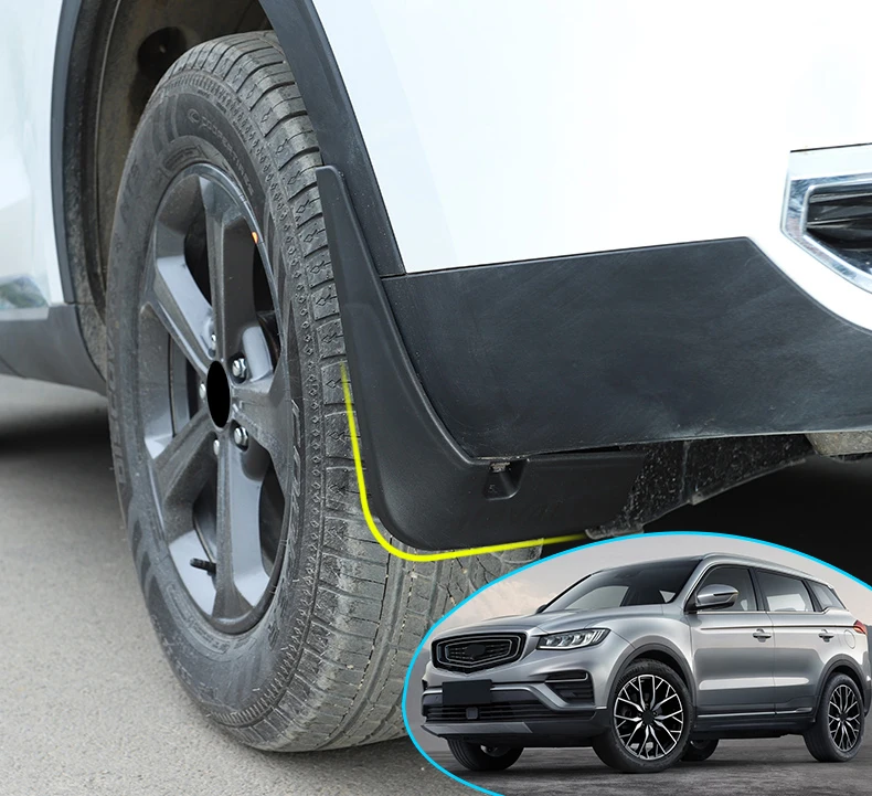Для Geely Atlas 2016 2019 Брызговики автомобильные передние и задние брызговики Fender авто