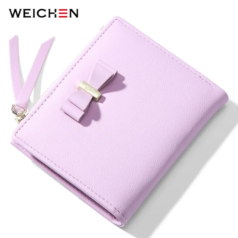 WEICHEN 2020 новый дизайнерский кошелек на молнии с бантом и карманом для монет
