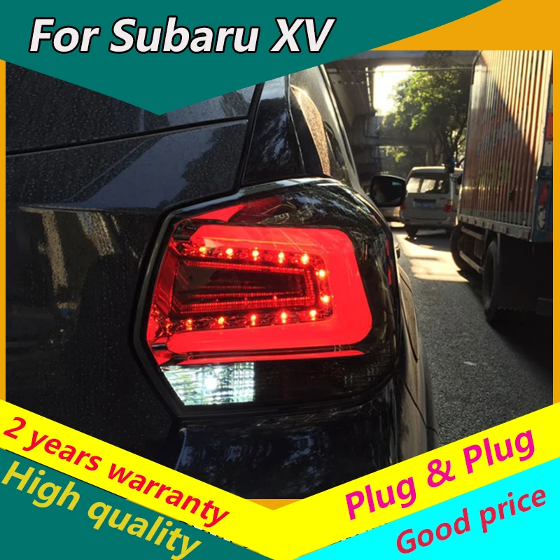 

KOWELL Car Styling for Subaru XV 2013 2014 2015-2016 taillights LED Tail Lamp rear trunk lamp cover drl+signal+brake+reverse