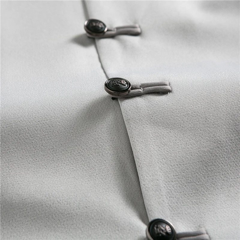 Модная дизайнерская мужская одежда из двух предметов с длинным рукавом черный