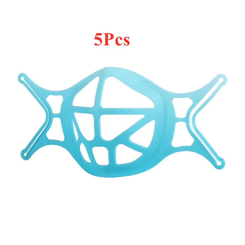 

2022 5pcs/set 3D Mouth Mask Support Breathing Assist Help Mask Inner Cushion Bracket Food Grade Silicone Mask Holder Breathable