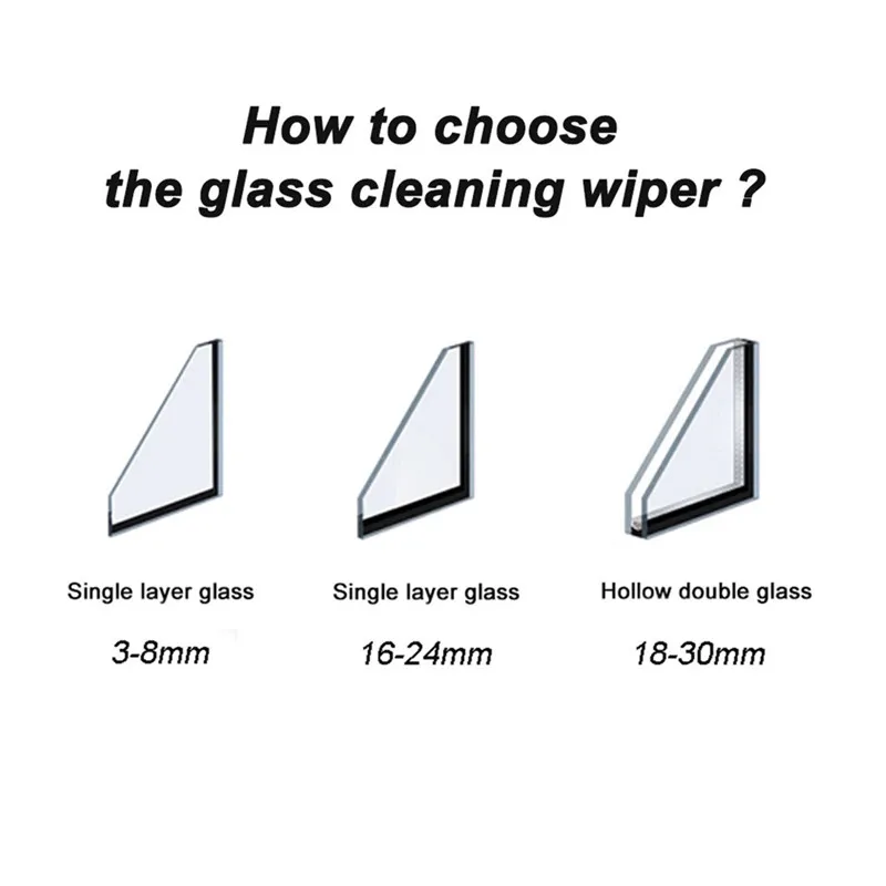 

Magnetic Window Wiper Glass Cleaner Brush Tool Double Side Magnetic Brush Window Glass Brush for Washing Household Cleaning Too