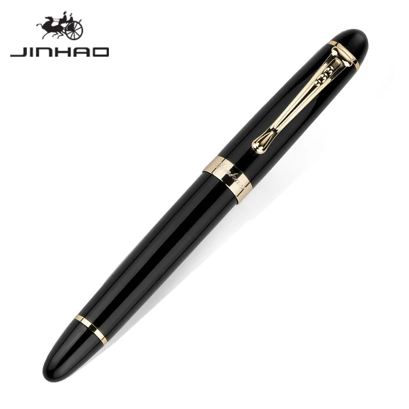 

jinhao quality metal Modified Caneta calligraphy Round Body Flower body English Fountain Pen Stationery