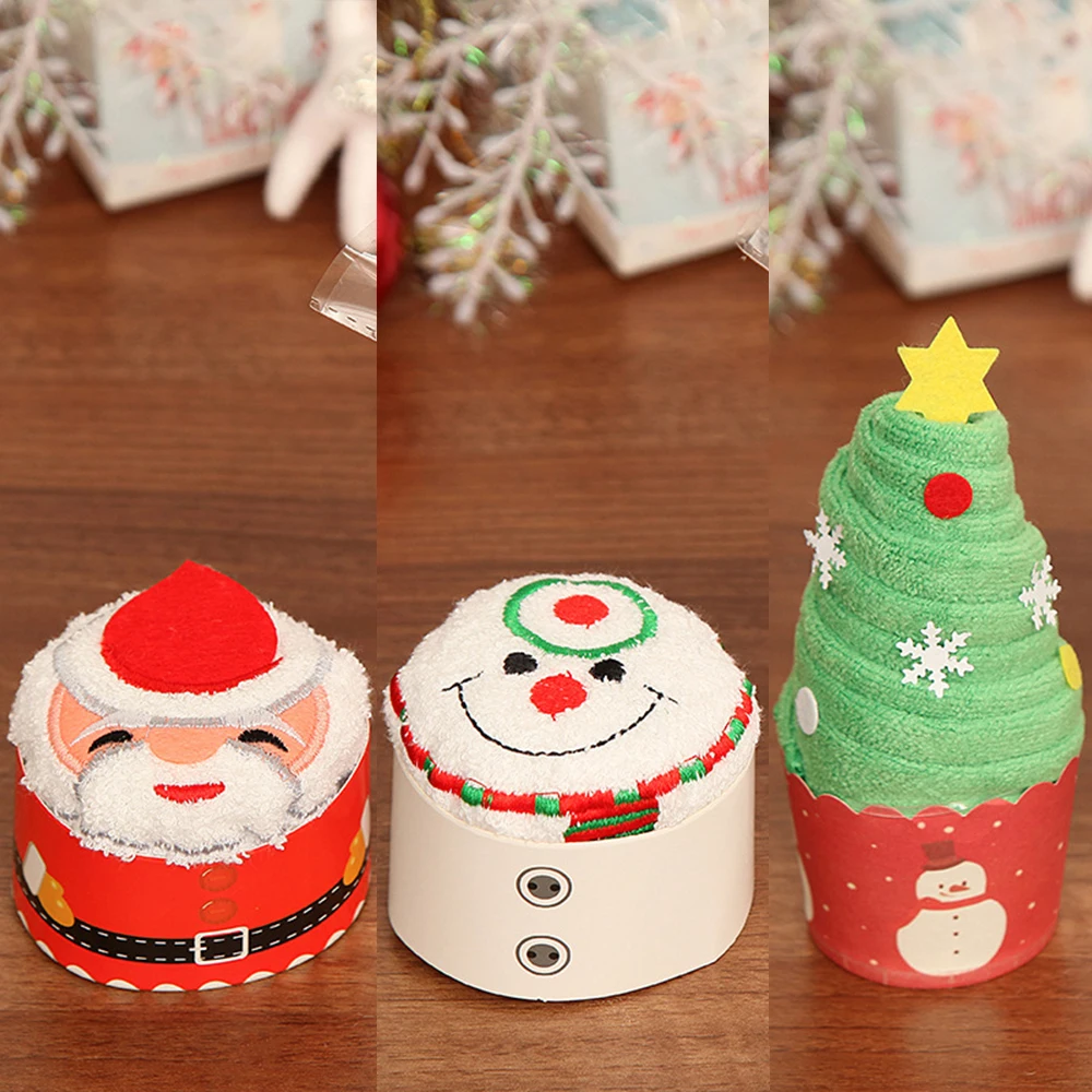 Хлопковое полотенце для кекса рождественский подарок детей 30х30см|Кулоны и