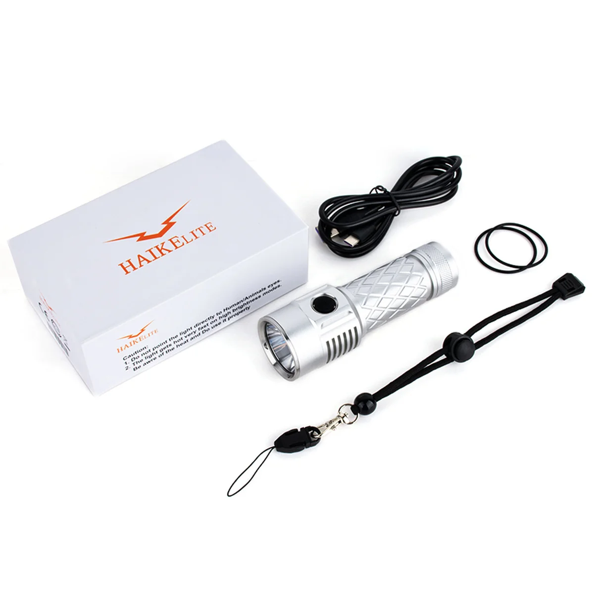 

Haikelite HK4S Flashlight 4xSST40 7000LM 500M Portable Anduril UI Ultra Bright EDC Type C USB LED Waterproof Torch Spotlight