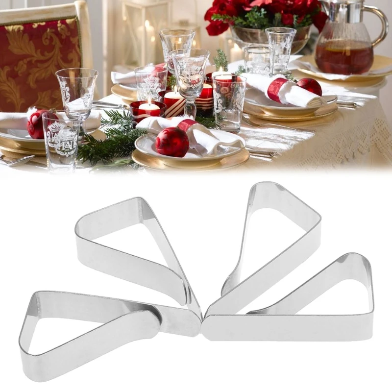 

4Pcs Table Cloth Tablecloth Clip Clamp Holder For Party Wedding Stainless Steel