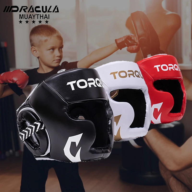 

DRACULA PRO M/L Kids Youth Boxing Helmets MMA Muay Thai Sanda Karate Taekwondo Head Gear Protector DEO
