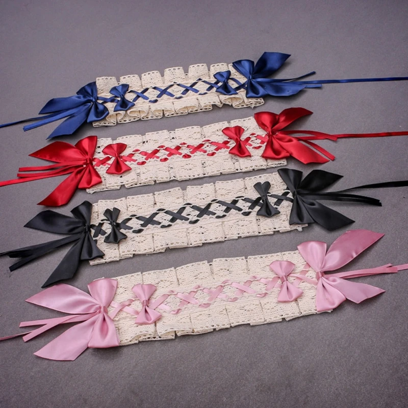 

Women's Sweet Lace Net Headbands Bowknot Hairbands Vintage Lolita Headwear Hair Accessories for Tea Party Everday X7XC