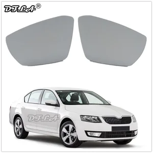 mirror glass for skoda octavia a7 mk3 5e sedan combi 2013 2014 2015 2016 2017 car styling door rear heated mirror glass free global shipping