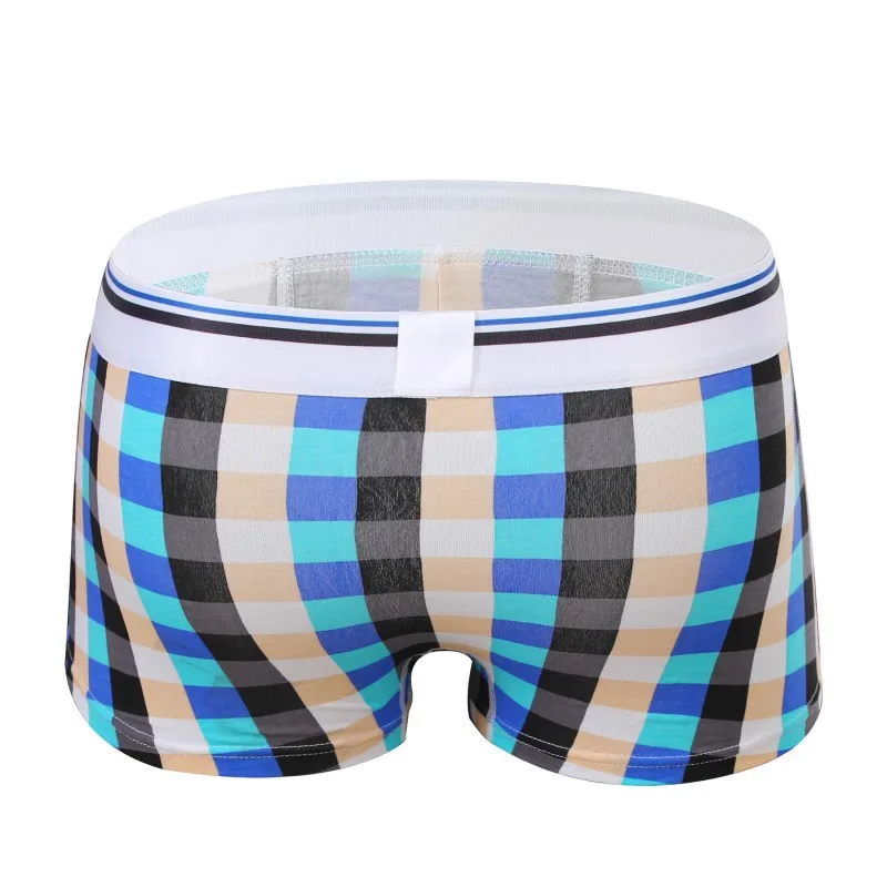 

Men's Grid Underwear Male Boxers Sexy Underwear Men Boxer Shorts Lattice digital printing underpants