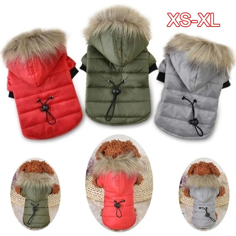 Пальто для собак Одежда питомца куртка флисовая собака мода 3 цвета меховой