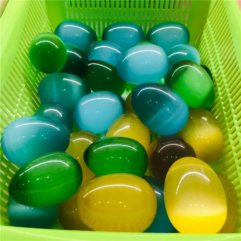 1 шт. камень кошачий глаз большого размера образец яйца драгоценный кристалл