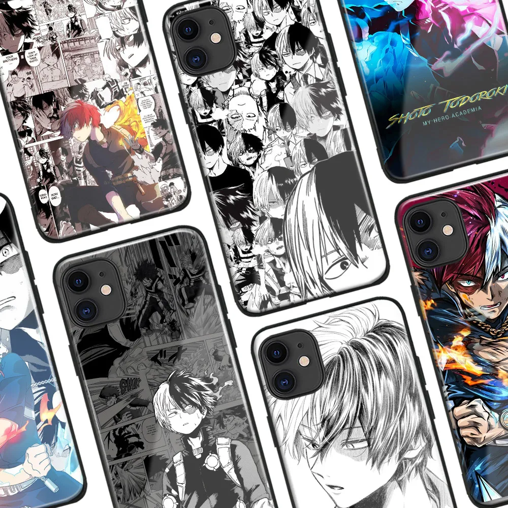 Shoto Todoroki My Hero academic стеклянный Мягкий силиконовый чехол для телефона iPhone SE 6s 7 8 Plus X