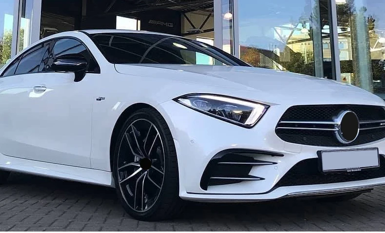 Для Mercedes cls аксессуары cls c257 модифицированные передние Автомобильные наклейки на бампер противотуманные фары декоративные яркие полосы