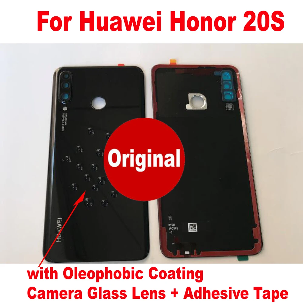 Оригинальная задняя крышка батарейного отсека с клейкой лентой задний Чехол для