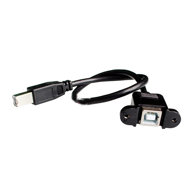 Порт принтера USB B-тип Удлинительный кабель с отверстием для винта может быть