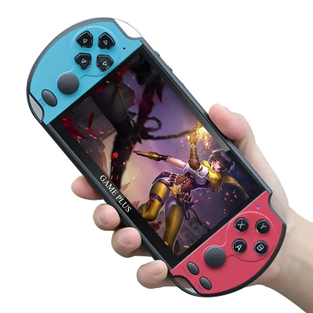 

Новый X7 плюс 5,1 дюймов игровой консоли 8GB двойной рокер игровой ConsoleHandheld игроков Ретро игровая консоль встроенный 200 игры