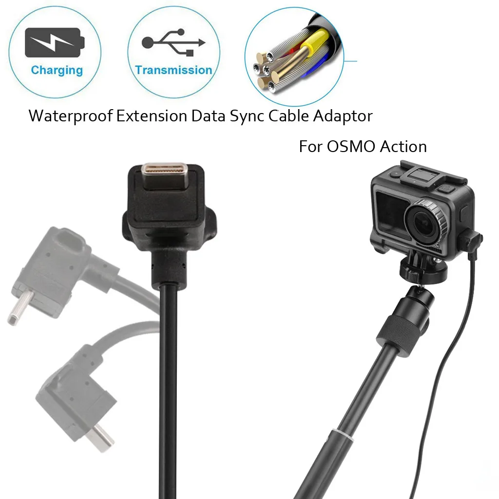 Type c Usb Водонепроницаемый удлинитель синхронизации данных Переходный кабель для