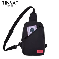 tinyat new mens shoulder bag 7 9pad multifunction male anti theft chest bag crossbody bags short trip messengers bag earphone